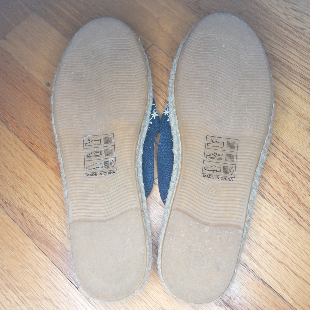 Soludos Embroidered Wildflower Espadrille Mule Slides - Picture 4 of 7